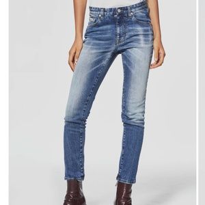 Alessandro Vasini Joan Skinny Jeans in Distressed Blue